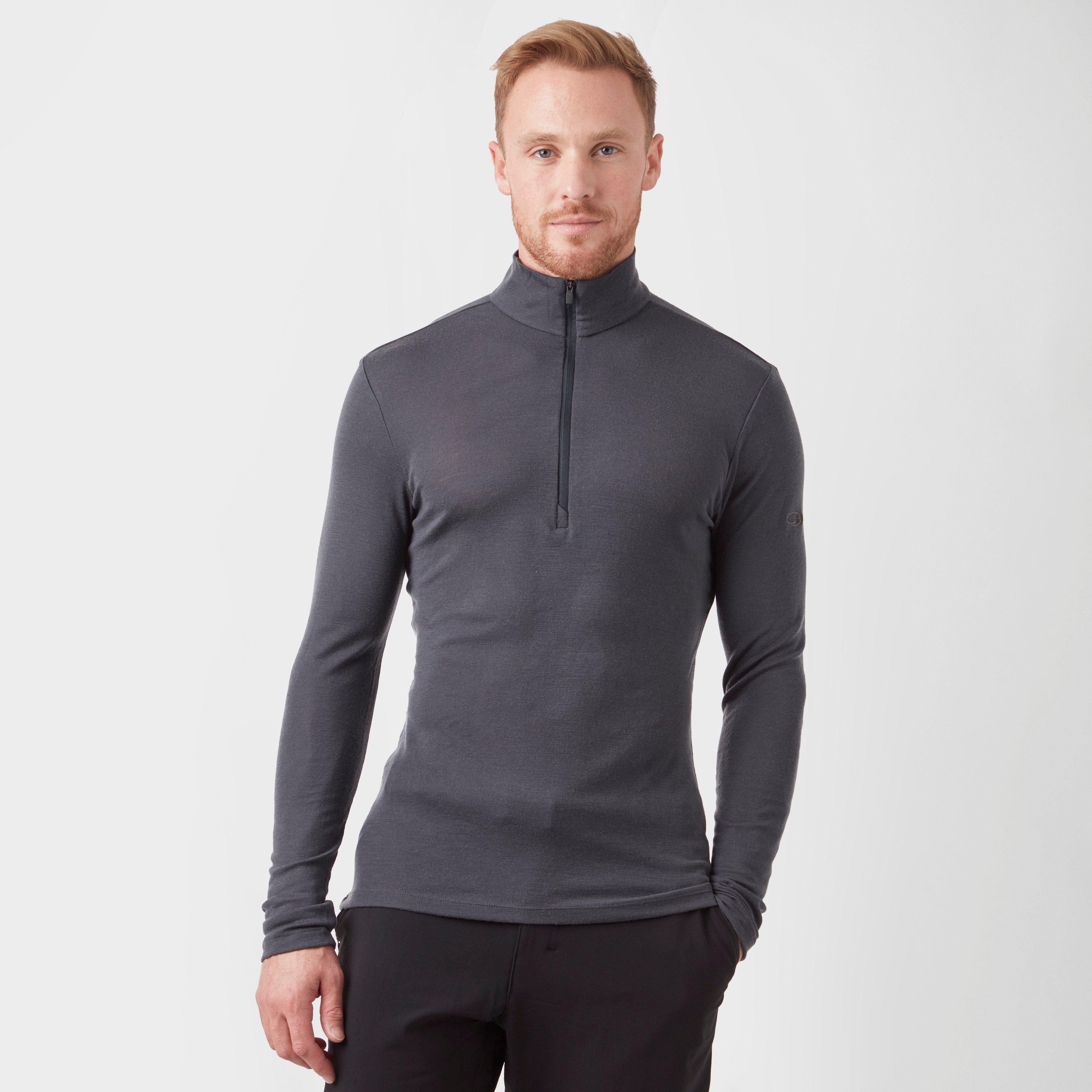 Icebreaker Icebreaker Mens 175 Everyday Long Sleeve Half Zip - Grey, Grey Icebreaker Icebreaker Mens 175 Everyday Long Sleeve Half Zip - Grey, Grey