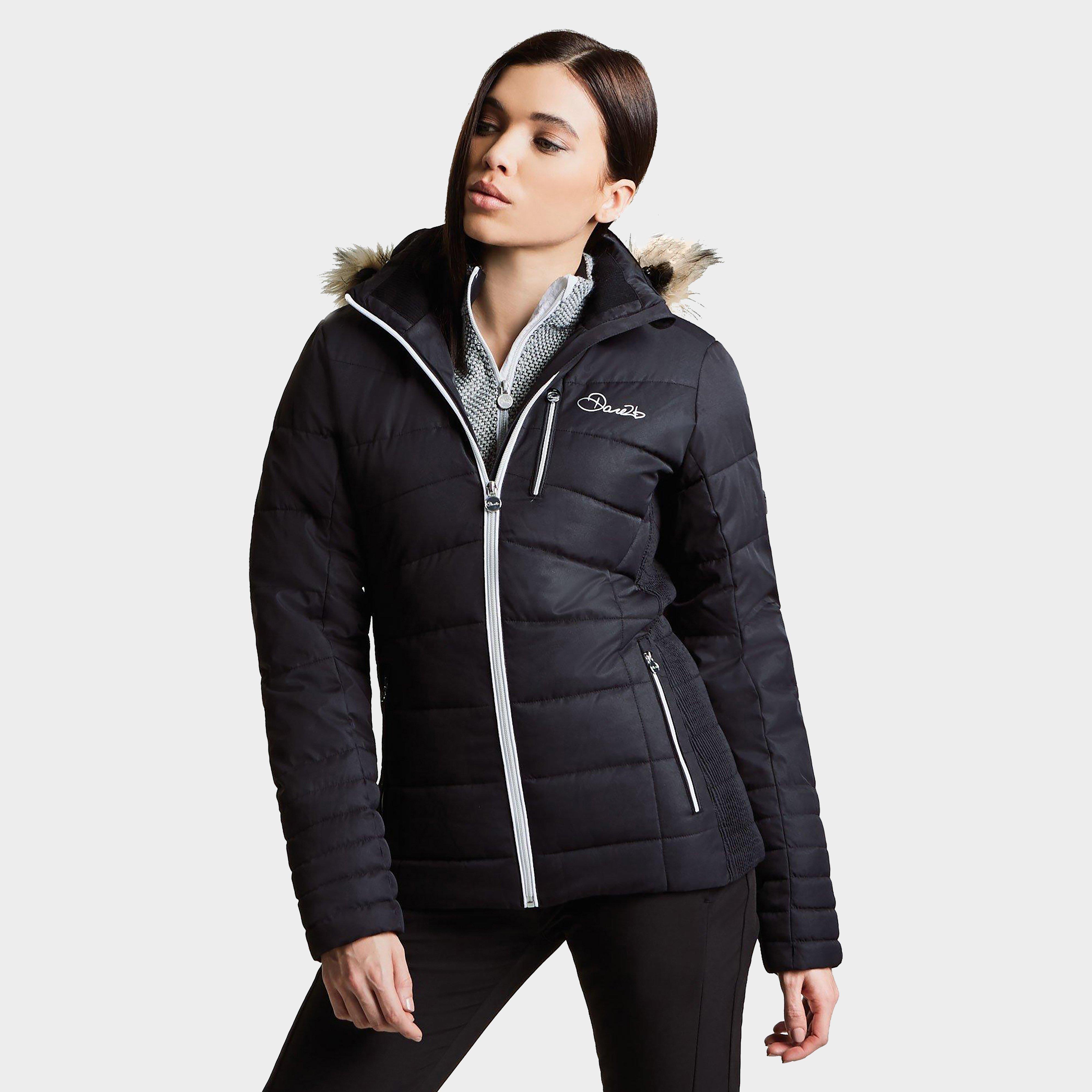 Womens Dare2b Curator Luxe Insulated Ski Jacket Black 