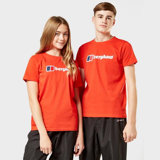 Red Berghaus Kids' Logo T-Shirt image 1
