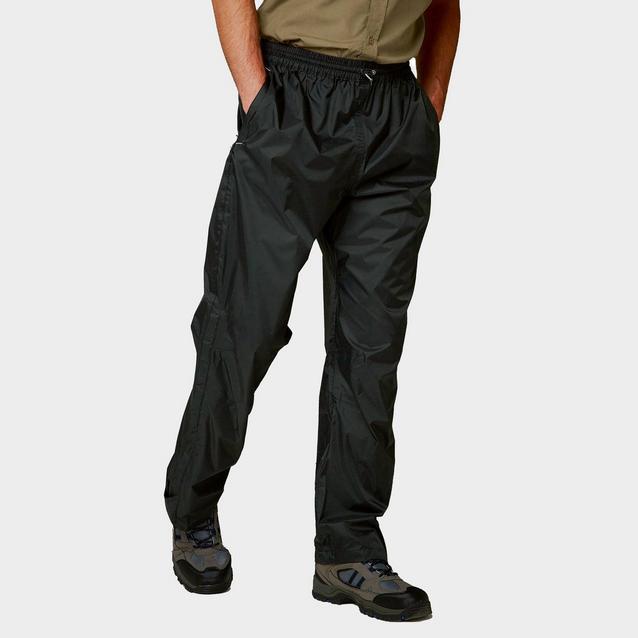 Black Craghoppers Unisex Ascent Waterproof Overtrousers image 1