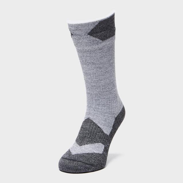 Grey|Grey Sealskinz Men’s Walking Thin Mid Socks image 1