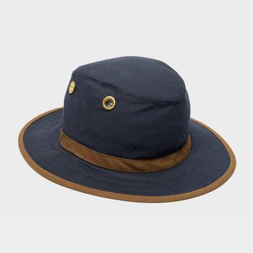 Navy Tilley TWC7 Outback Waxed Cotton Hat