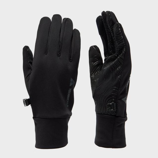 Black Technicals Stretch Gloves image 1