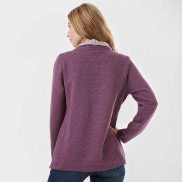 Raspberry One Earth Women’s Soft Half Zip Sweatshirt