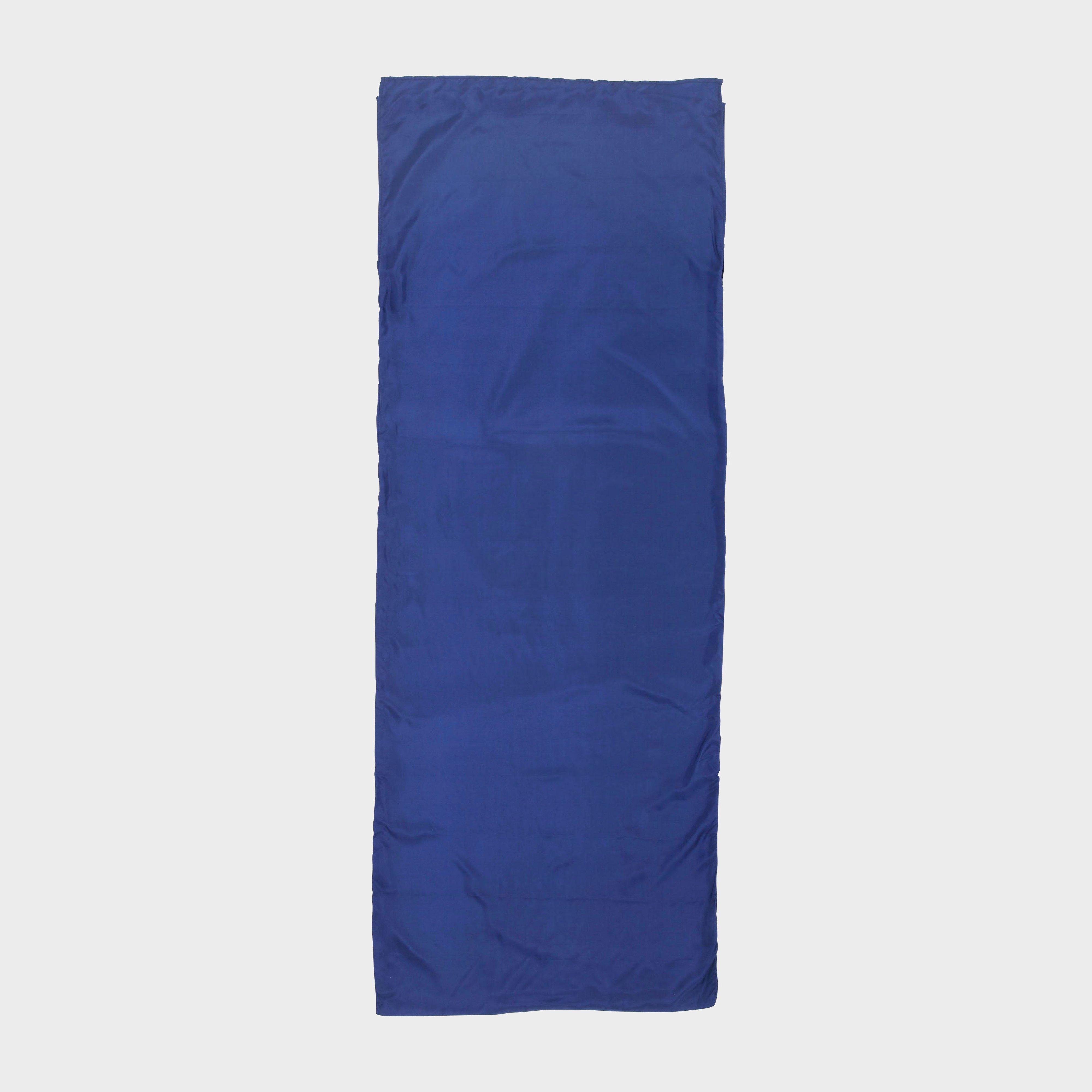 Eurohike Silk Rectangle Sleeping Bag Liner - Navy, Navy