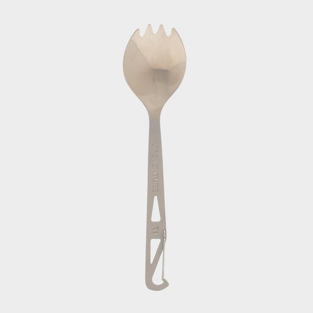 Silver LIFEVENTURE Titanium Fork-Spoon image 1