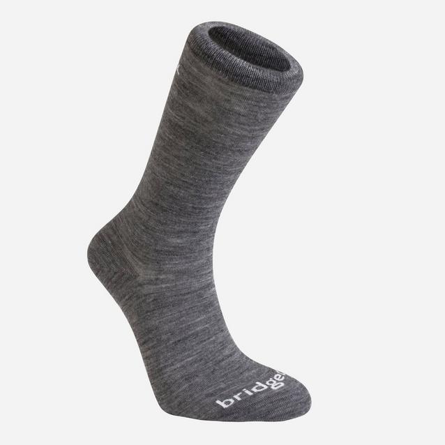 Grey Bridgedale Thermal Liner Socks, Twin Pack image 1