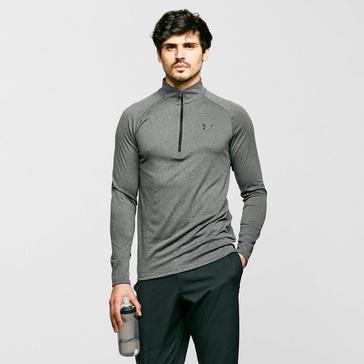 Grey Under Armour Men’s UA Tech™ Quarter Zip Long Sleeve Top