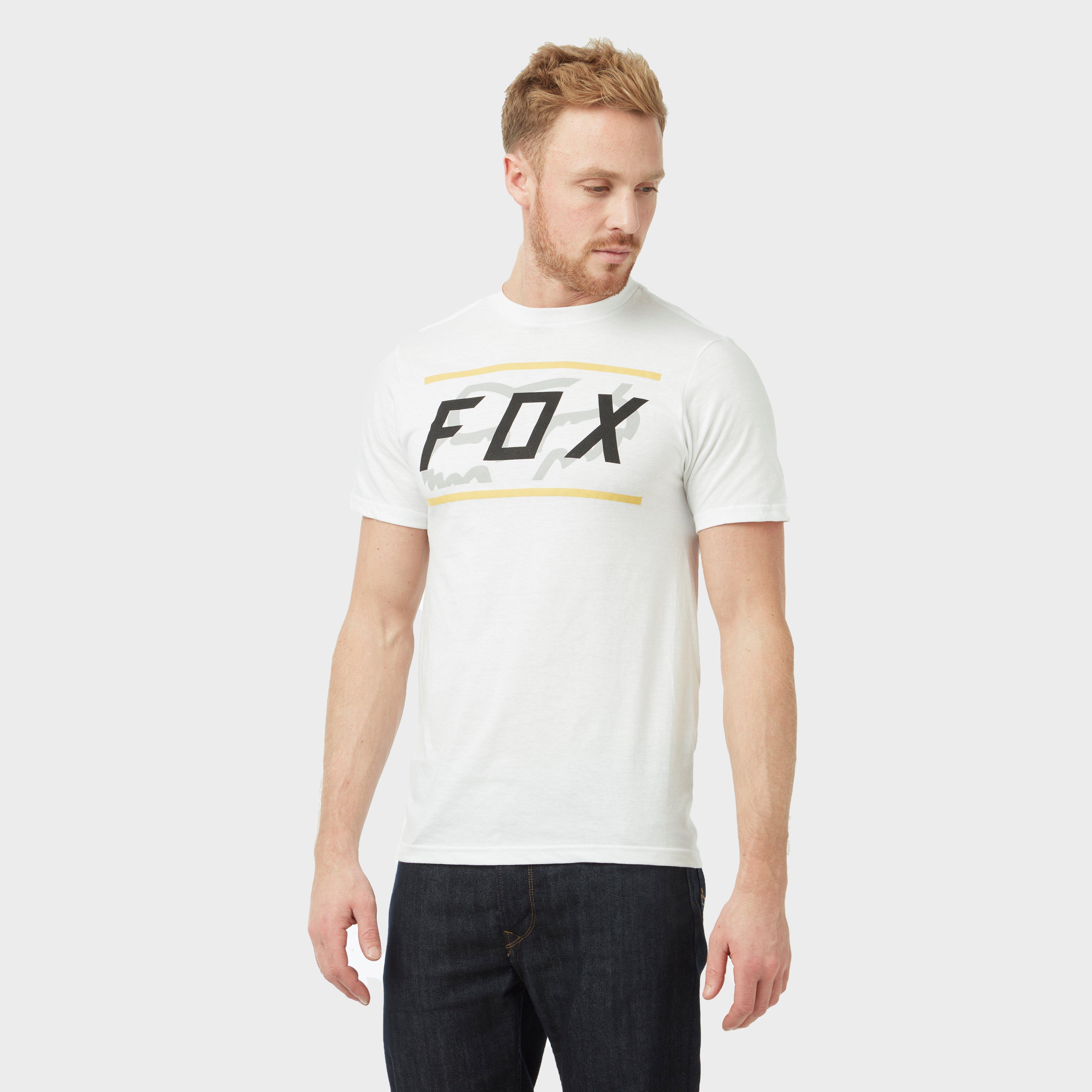 FOX Fox Mens Determined Short Sleeve Tee - White, White FOX Fox Mens Determined Short Sleeve Tee - White, White