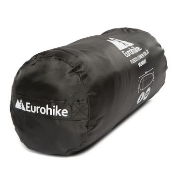 Black Eurohike Fleece Sleeping Bag Liner DLX - Mummy