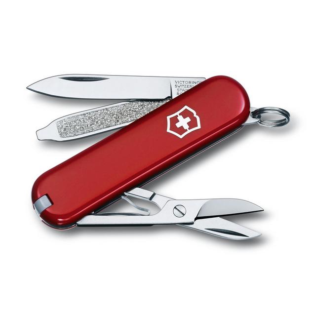 Red Victorinox Classic Swiss Army Knife image 1