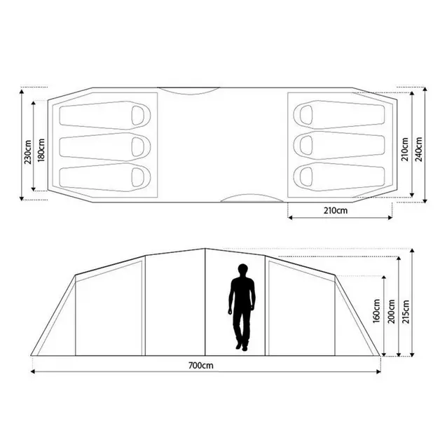 Eurohike buckingham clearance 6 man tent