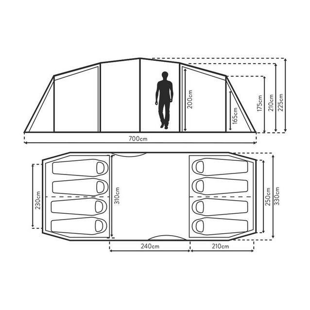 Buckingham Elite 8 Tent