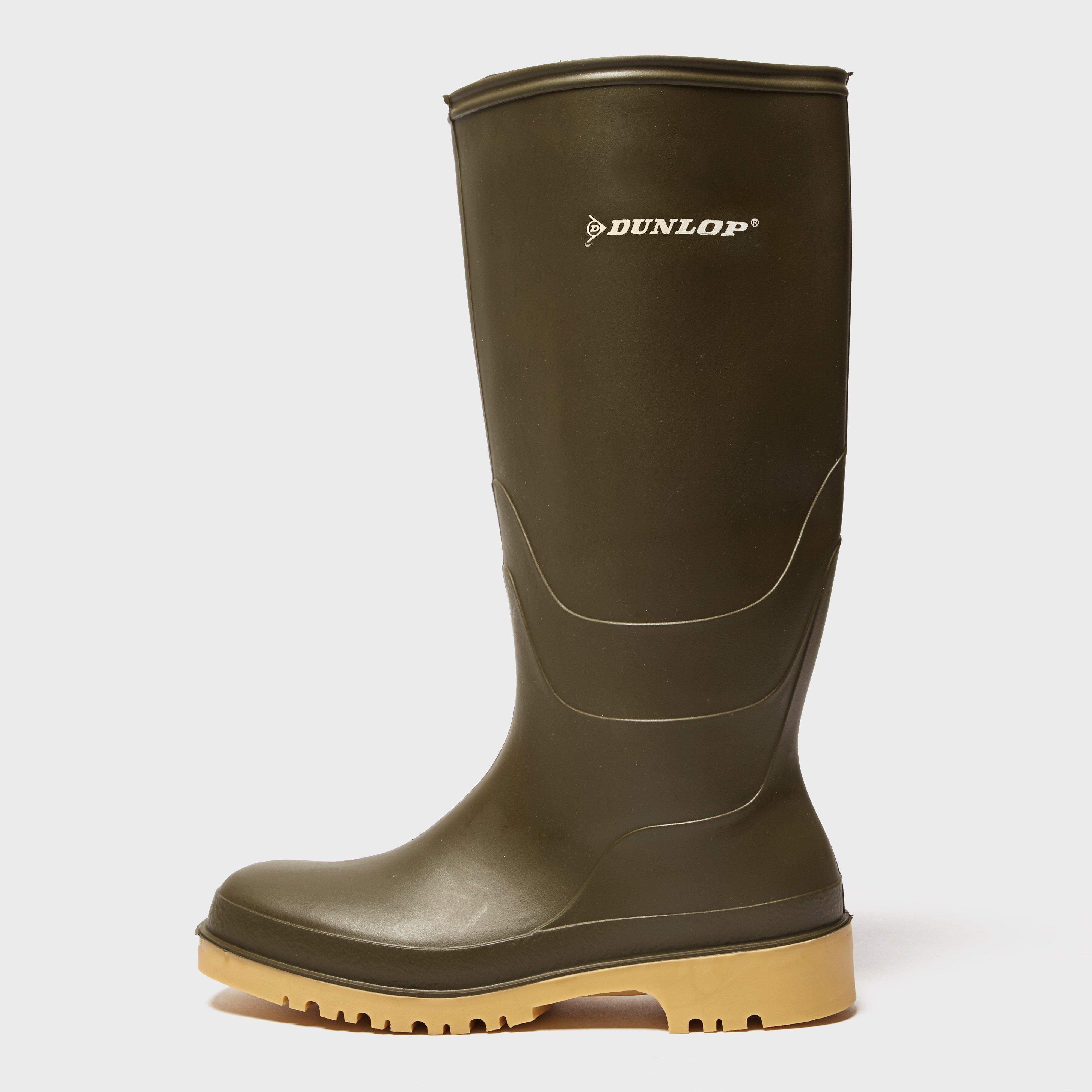 Dunlop Wellies | Dunlop Womens Dull PVC Olive Wellingtons | Dunlop ...