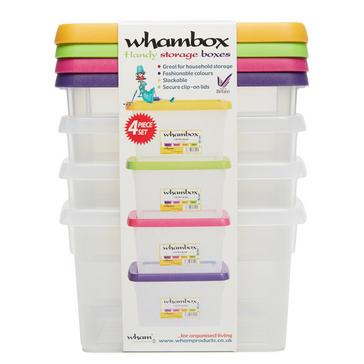 Multi WHAM 4 Pack 1.5L Storage Boxes