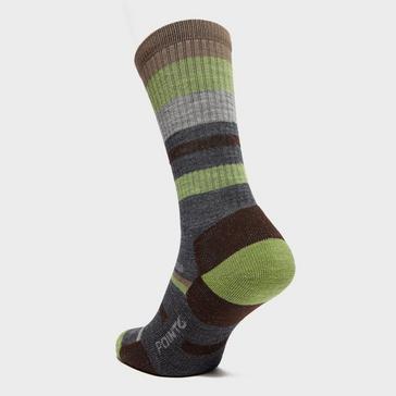 Grey|Grey Point6 Men’s Hiking Light Stripe Socks