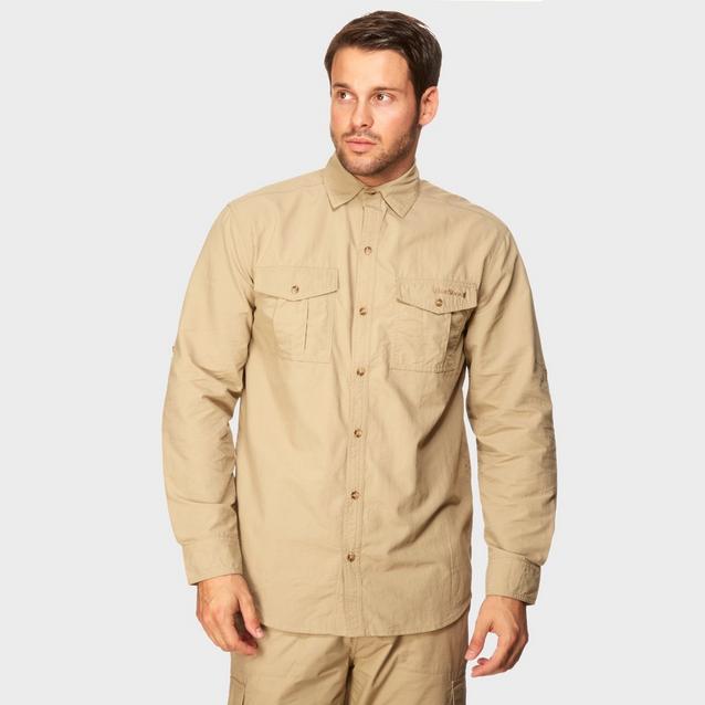 Brown Peter Storm Men’s Long Sleeve Travel Shirt image 1