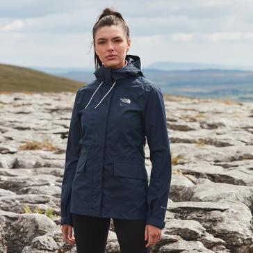 Blue The North Face Women's Exhale Waterproof Jacket