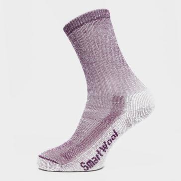 Purple Smartwool Women's Hiking Medium Crew Socks