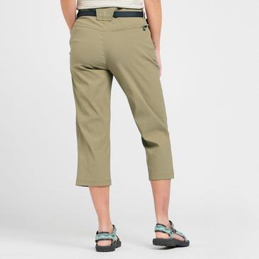 Beige Brasher Women's Stretch Crop Trousers