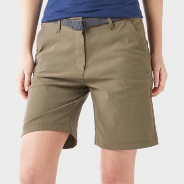 Khaki Brasher Women's Stretch Shorts