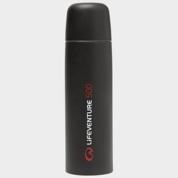 Black LIFEVENTURE Vacuum Flask 500