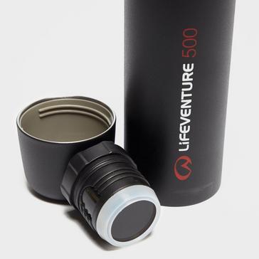 Black LIFEVENTURE Vacuum Flask 500