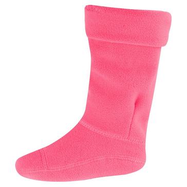 Pink Peter Werth Girls' Fleece Welly Liners