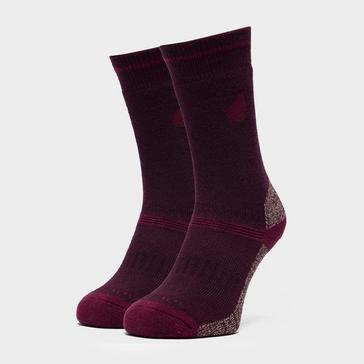 Purple Peter Storm Women's Midweight Coolmax Hiking Socks - 2 Pack