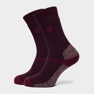 Purple Peter Storm Women's Midweight Coolmax Hiking Socks - 2 Pack