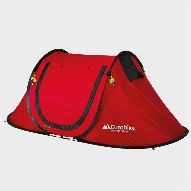 Red Eurohike Pop Up 200 SD 2 Person Tent image 1