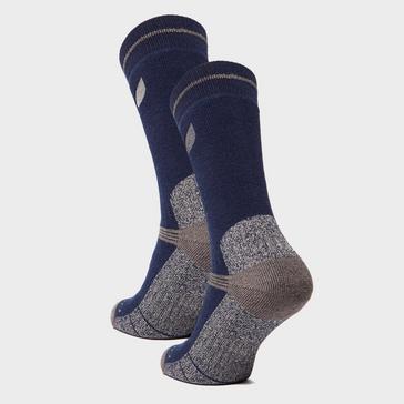 Navy Peter Storm Men's Midweight Outdoor Socks - Twin Pack