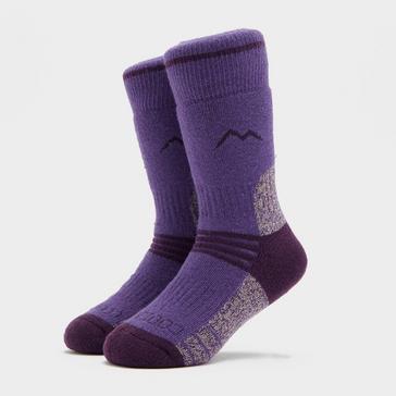 Purple Peter Storm Girl's Midweight  Trekking Sock (2 pack)