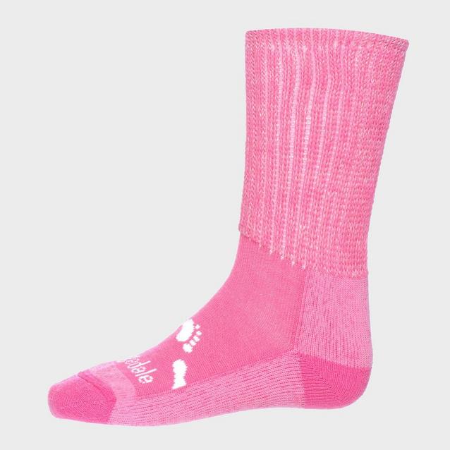 Pink Bridgedale Junior WoolFusion® Trekker Sock image 1