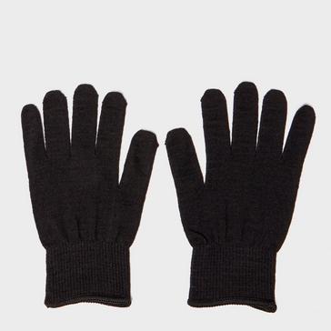 Black Sealskinz Men's Thermal Liner Gloves