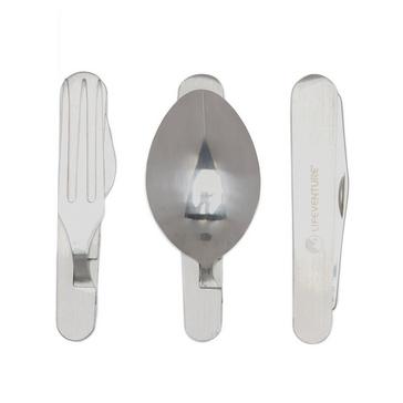 Silver LIFEVENTURE Knife, Fork, Spoon - Folding Cutlery Set