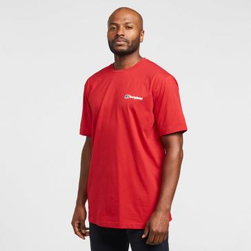 Red Berghaus Back Logo Short Sleeve T-Shirt