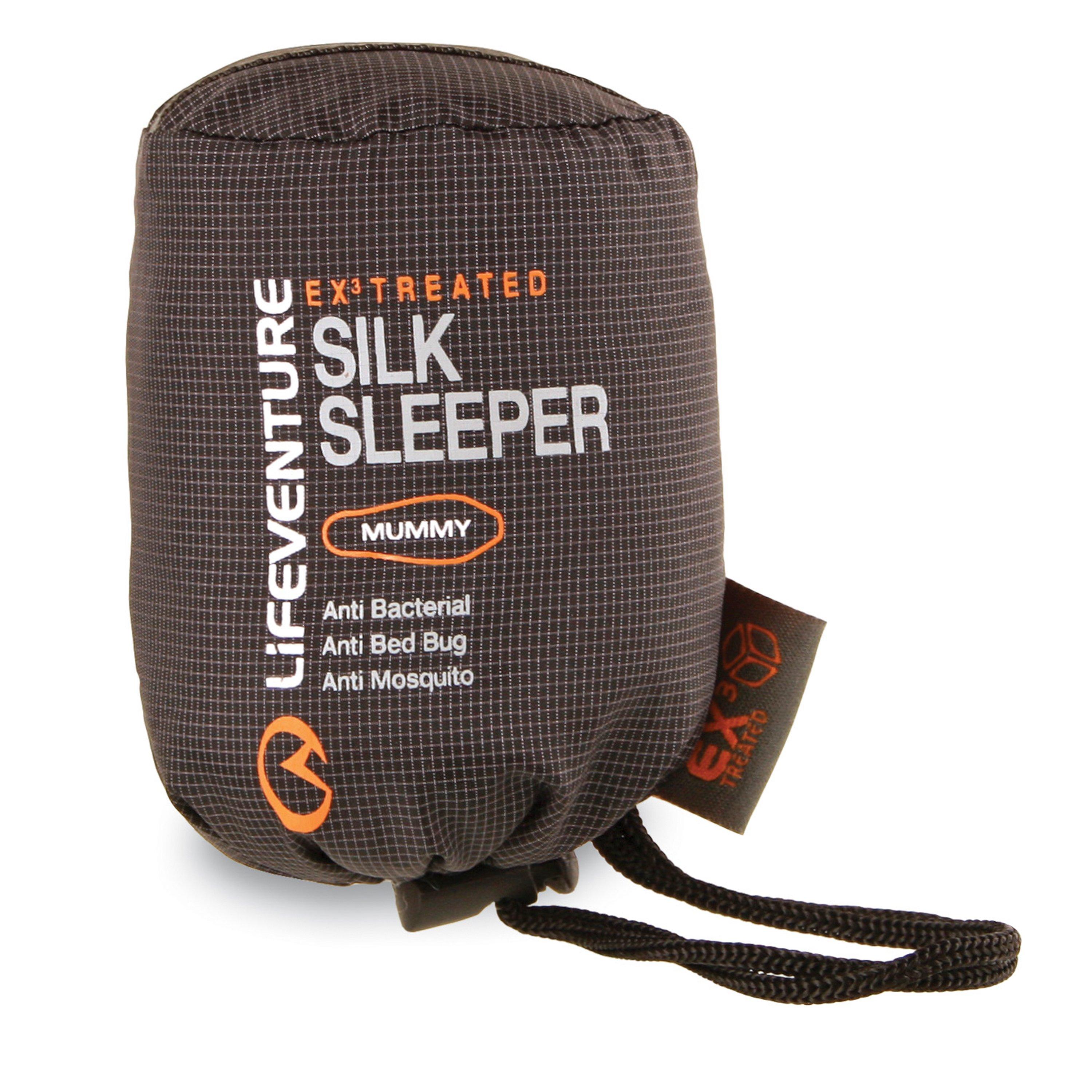 Lifeventure Silk Mummy Sleeping Bag Liner Life Systems Silk