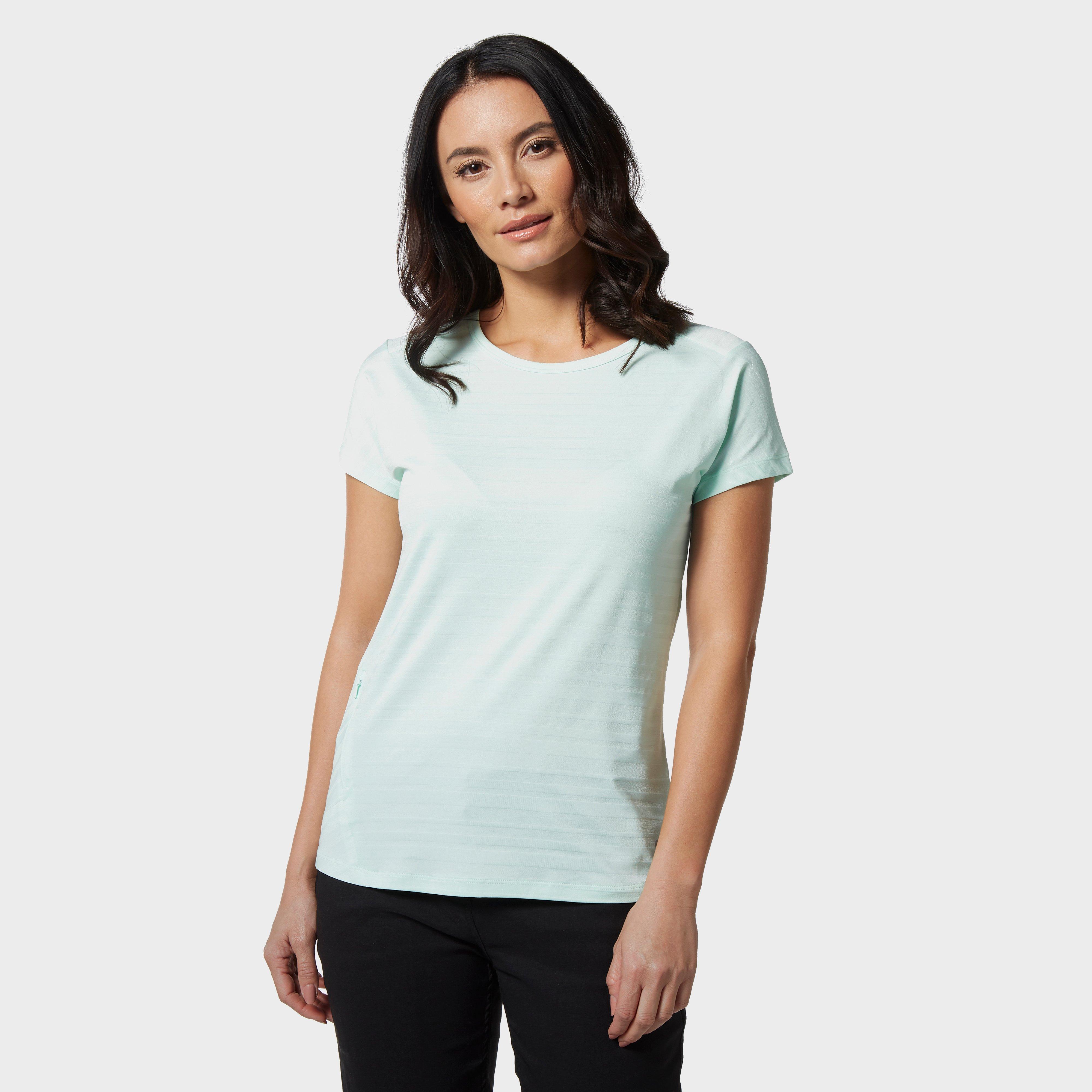 Mountain Hardwear Mountain Hardwear Womens Mighty Stripe Short Sleeve T-Shirt - Green, Green Mountain Hardwear Mountain Hardwear Womens Mighty Stripe Short Sleeve T-Shirt - Green, Green