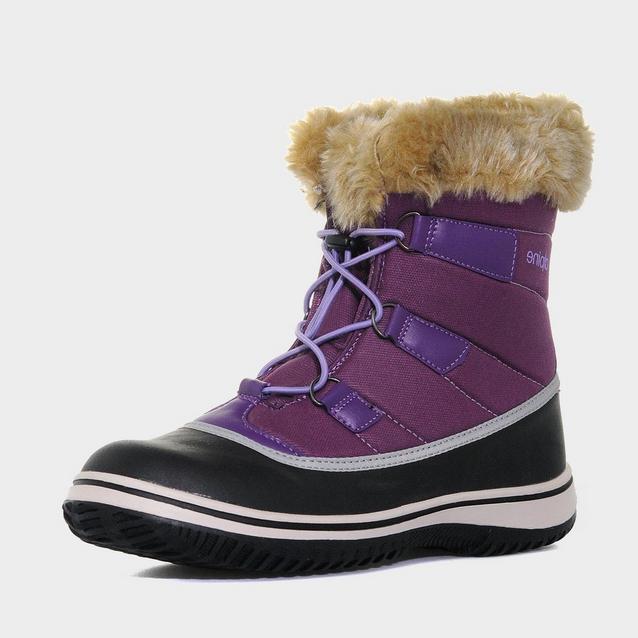 Womens purple hot sale snow boots