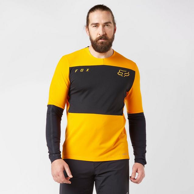 Orange FOX Men's Defend Delta™ Long Sleeve Jersey image 1