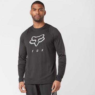 Black Fox Men's Defend Foxhead Long Sleeve Jersey