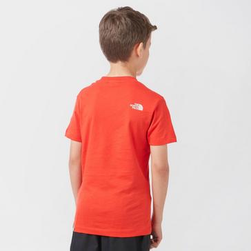 Red The North Face Easy T-Shirt Junior