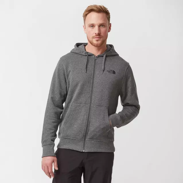 North face open hot sale gate hoodie grey