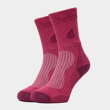 Pink Peter Storm Women's Lightweight Outdoor Socks - 2 Pair Pack