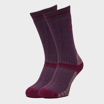 Purple Peter Storm Women's Heavyweight Outdoor Socks - 2 Pack