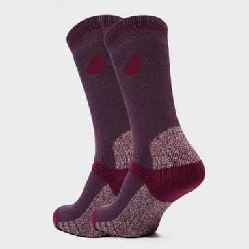 Purple Peter Storm Women's Heavyweight Outdoor Socks - Twin Packs
