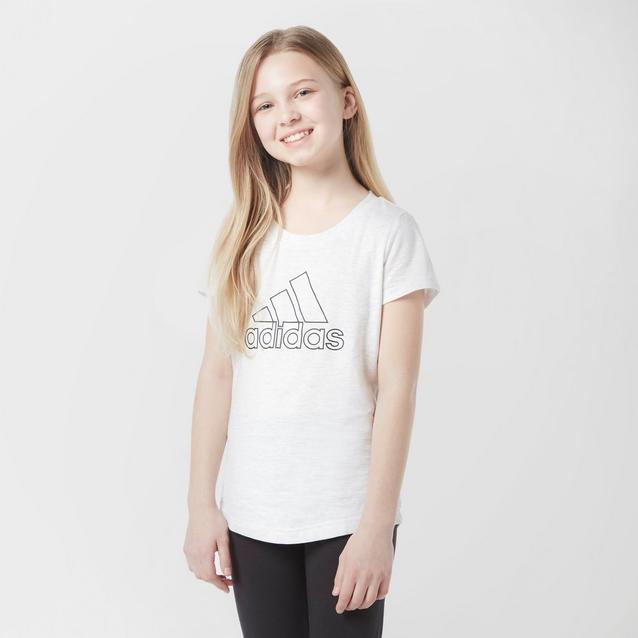 White adidas Kids' ID Winner Training T-Shirt image 1