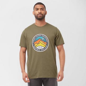 Green Rab Men's Stance 3 Peaks T-Shirt