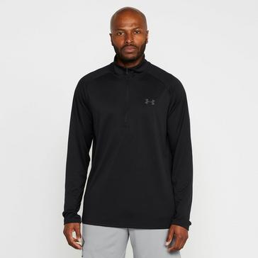 Black Under Armour Men’s UA Tech™ ¼ Zip Long Sleeve Tee